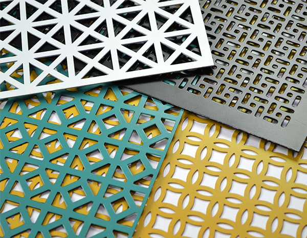 colors powder coated perforated metal sheet