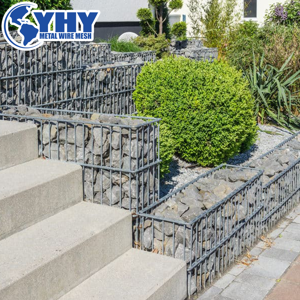 10*10cm Hole Size Welded Gabion Retaining Walls
