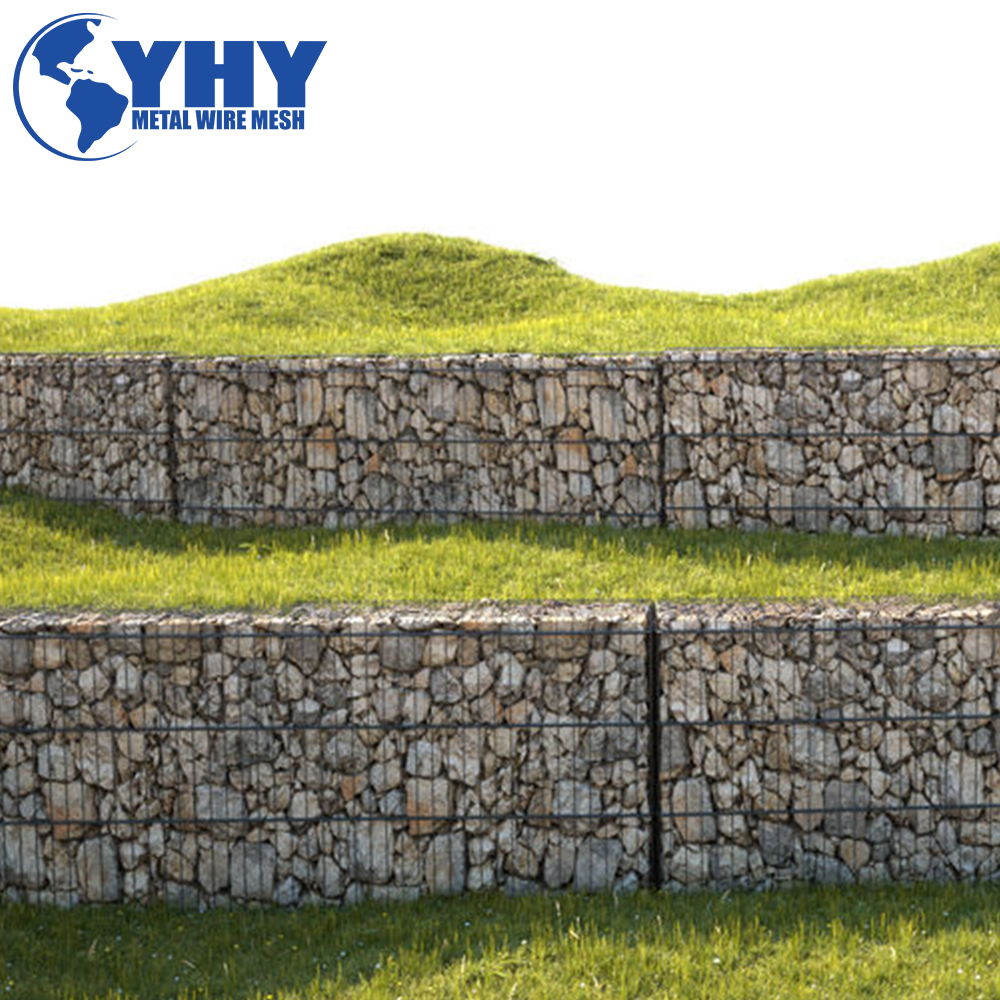 10*10cm Hole Size Welded Gabion Retaining Walls