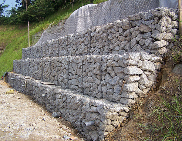 PVC Coated Woven Gabion Net Box Wall Basket Hexagonal 2x1x1 for Sale