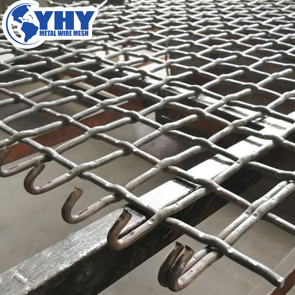 Crimped Sieve Stone Crusher Vibration Mine Sieving Screen Mesh Woven