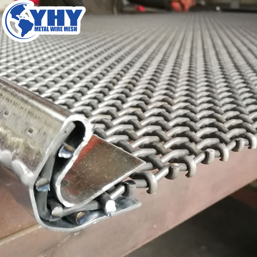 Crimped Sieve Stone Crusher Vibration Mine Sieving Screen Mesh Woven