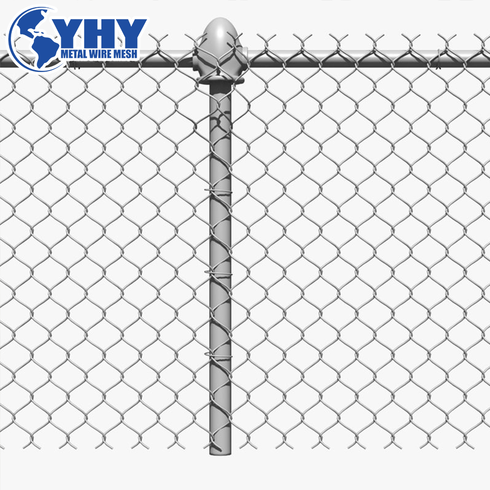 Hot Dipped Galvanized Chain Link  Fence in Diamond