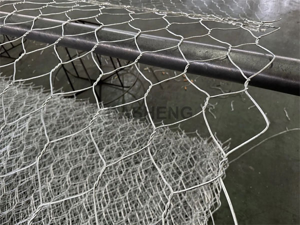 Why are gabion meshes always hexagonal?