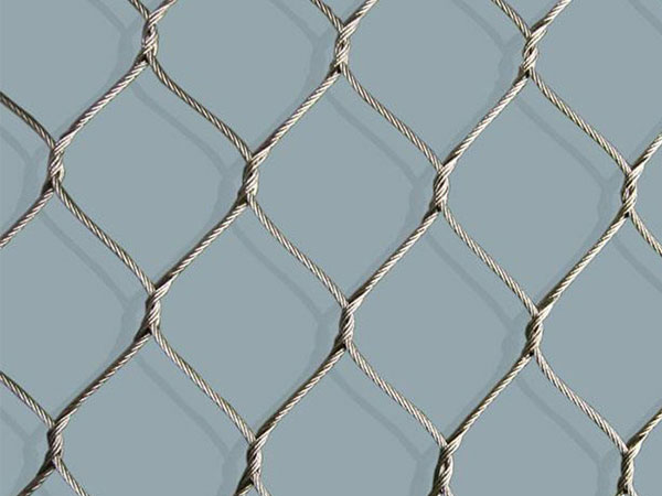 Stainless steel rope mesh for drone defense