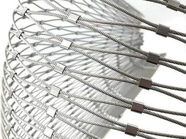 Stainless steel rope mesh for drone defense