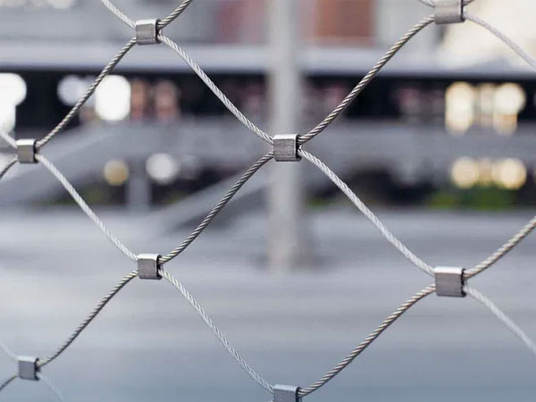 Stainless steel rope mesh for drone defense