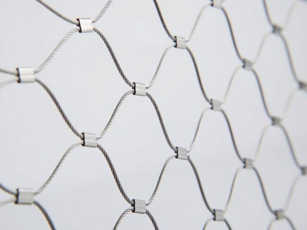 Stainless steel rope mesh for drone defense
