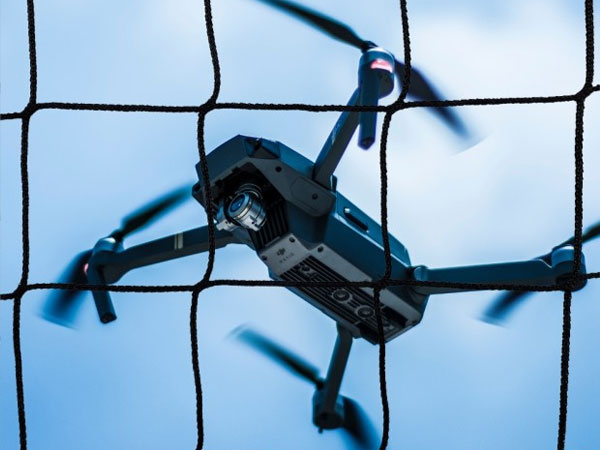 Stainless steel rope mesh for drone defense